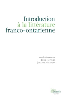 Couverture_Introduction à la littérature franco-ontarienne