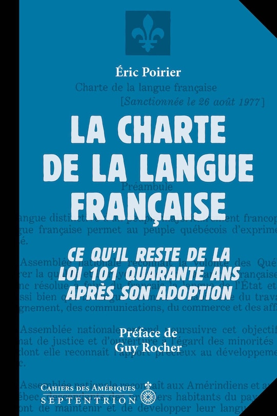 Front cover_La charte de la langue française