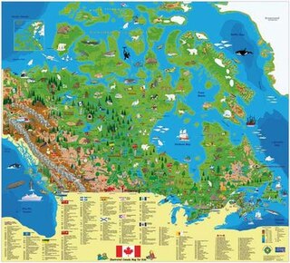 Couverture_Illustrated Canada Map For Kids