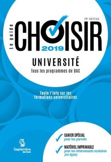 Front cover_Le guide Choisir, université 2019