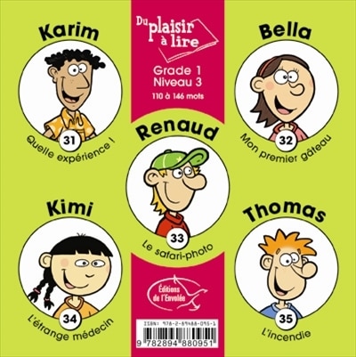 Front cover_Du plaisir à lire - Série A. Grade 1, niveau 3