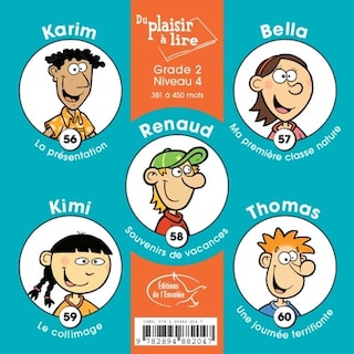 Couverture_Du plaisir à lire - Série A. Grade 2, niveau 4