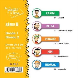 Front cover_Du plaisir à lire : série B, grade 1, niveau 2
