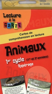 Couverture_Animaux, 1er cycle : cartes de compréhension en lecture : repérage