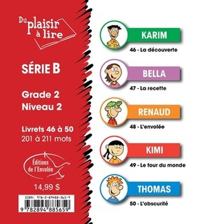 Couverture_Du plaisir à lire - Série B. Grade 2, niveau 2