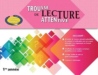 Couverture_Trousse de lecture attentive, 1re année