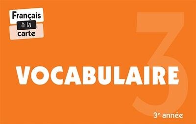 Couverture_Vocabulaire, 3e année