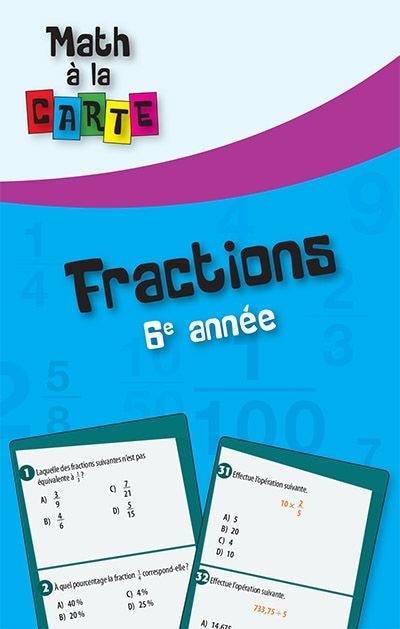 Front cover_Fractions, 6e année