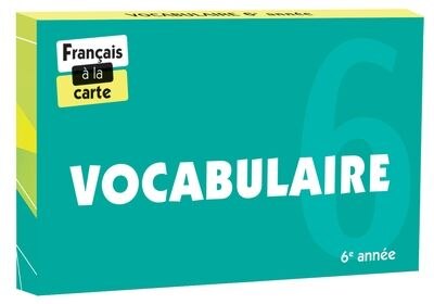 Front cover_Vocabulaire, 6e année