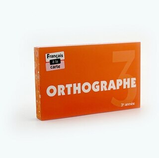 Front cover_Orthographe 3 : 3e année