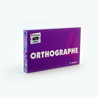 Front cover_Orthographe 4 : 4e année