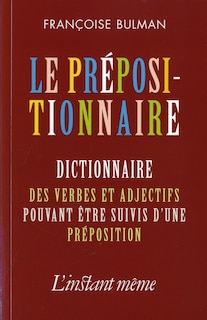 Front cover_Le Prépositionnaire