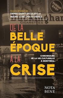 Front cover_De la belle époque à la crise