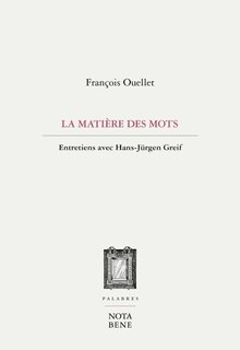 Front cover_La matière des mots