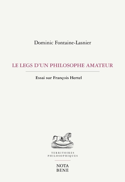 Front cover_Le legs d'un philosophe amateur