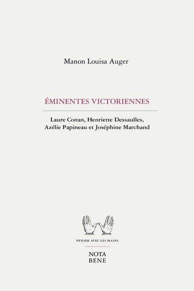 Front cover_Éminentes victoriennes