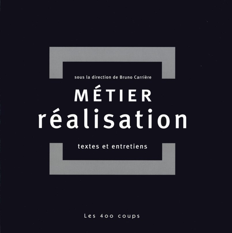 Front cover_Métier réalisation