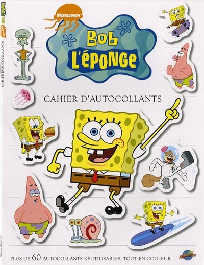 Couverture_Cahier d'autocollants bob l'eponge [r]