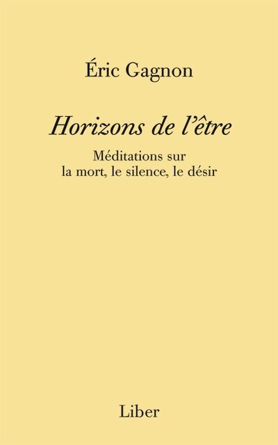 Couverture_Horizons de l'être