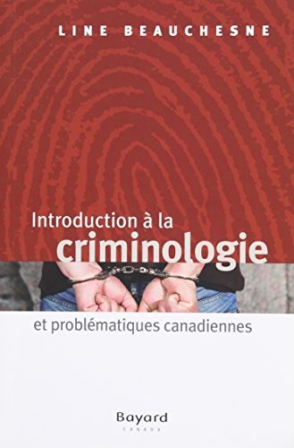 Couverture_Introduction à la criminologie et problématiques canadiennes