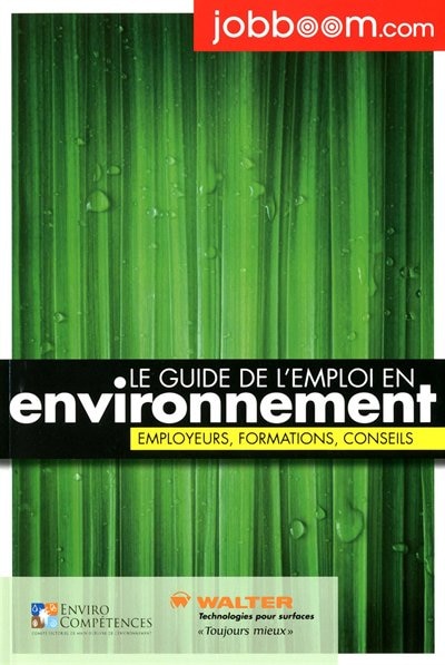 Front cover_Le guide de l'emploi en environnement
