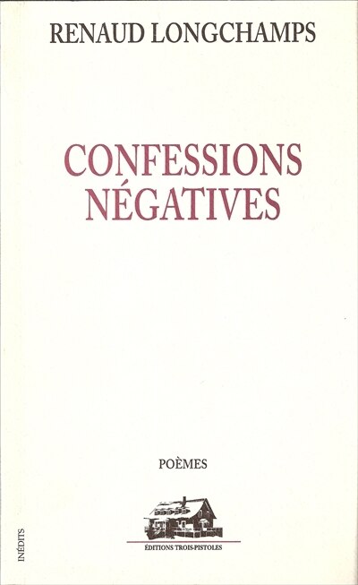 Front cover_Confessions négatives : poèmes