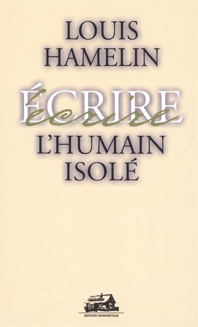 Front cover_L'humain isolé