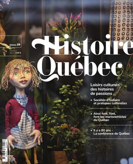 Front cover_Histoire Québec, v. 29, no 01
