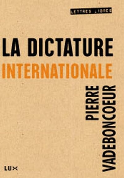 Front cover_La dictature internationale