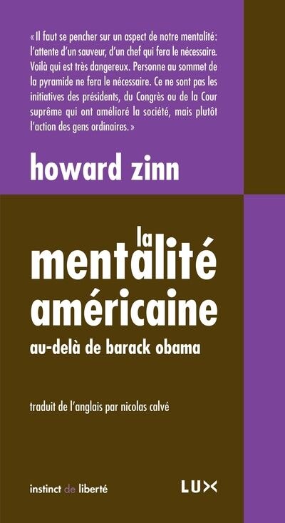 Front cover_La mentalité américaine