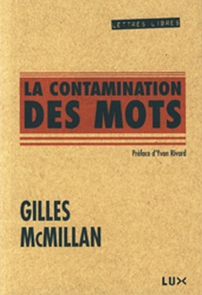 Front cover_La contamination des mots