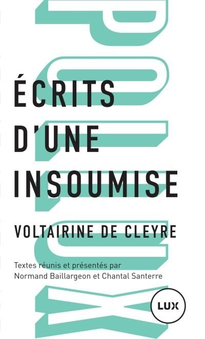 Front cover_Écrits d'une insoumise