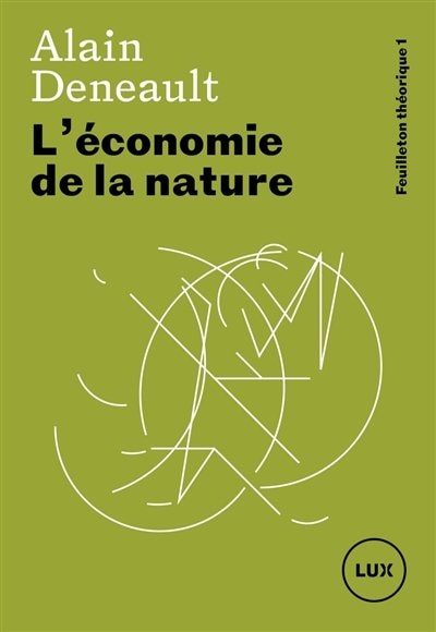Front cover_L' économie de la nature