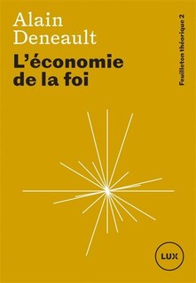 Front cover_L' économie de la foi