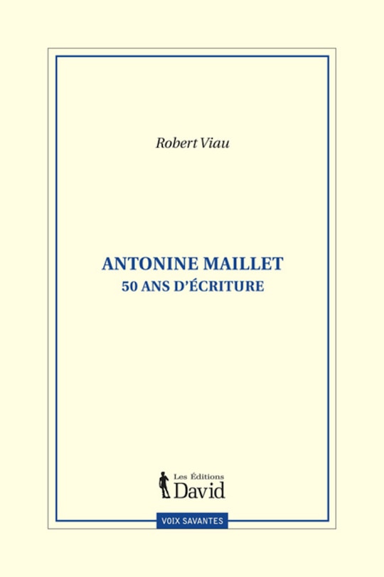 Front cover_Antonine Maillet: