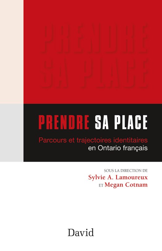 Couverture_Prendre sa place