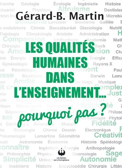 Front cover_Les qualités humaines dans l'enseignement... pourquoi pas?