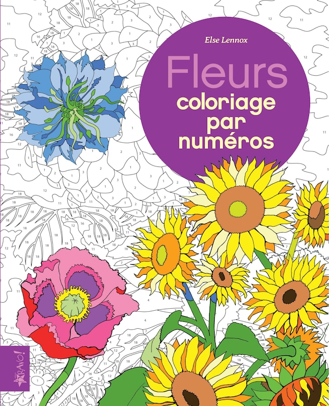 Fleurs -coloriage par numéro