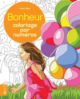 Front cover_Bonheur : coloriage par numéros