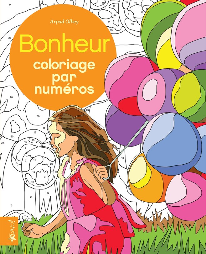 Front cover_Bonheur : coloriage par numéros
