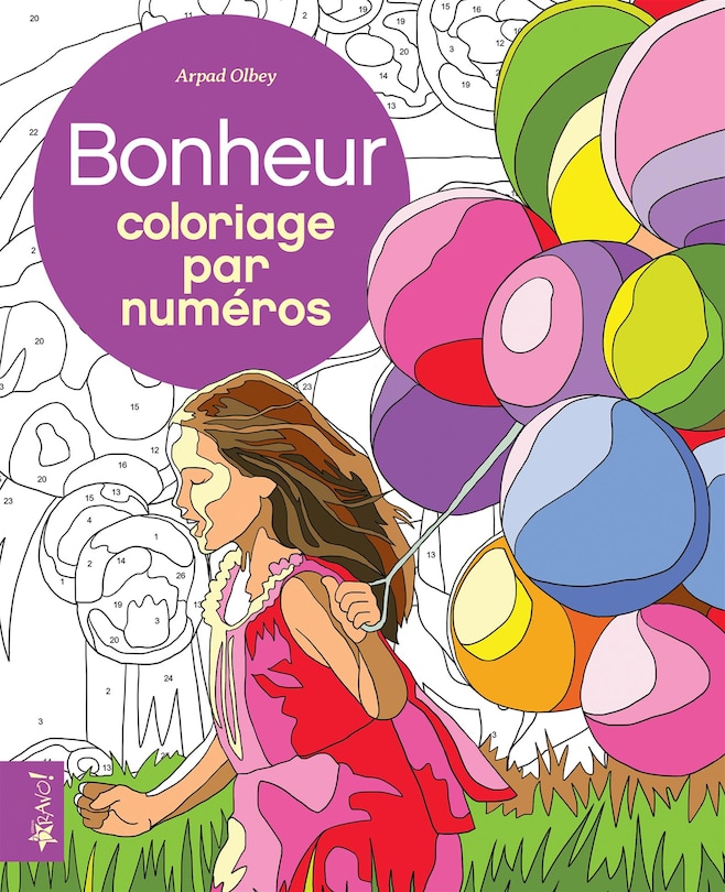 BONHEUR -COLORIAGE PAR NUMEROS