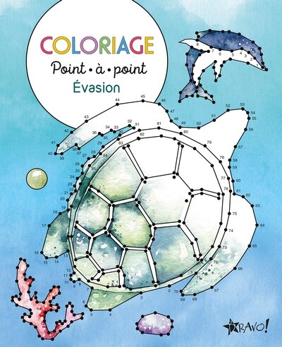 Front cover_Coloriage point-à-point Évasion