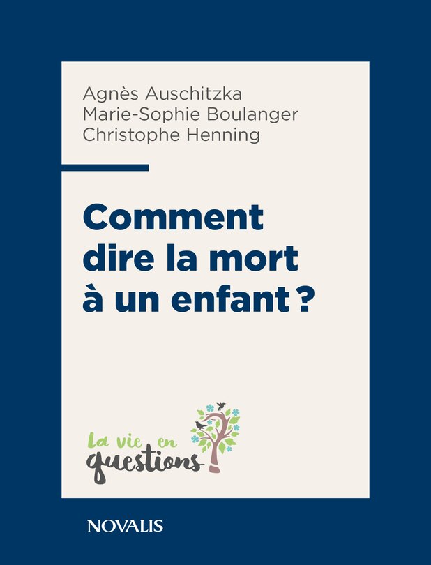 Front cover_Comment dire la mort à un enfant?