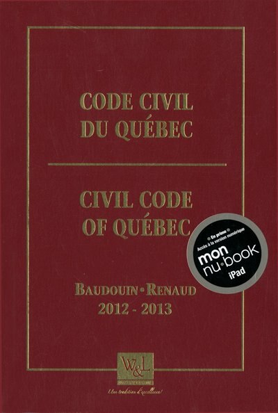 Couverture_Code civil du Québec 2012-2013