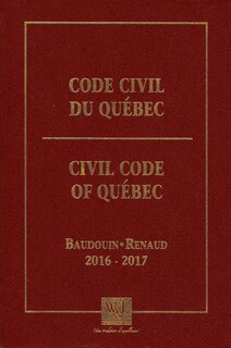 Front cover_Code civil du Québec 2016-2017