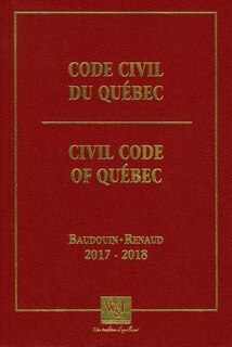 Front cover_Code civil du Québec 2017-2018