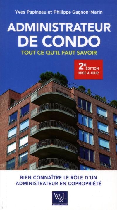 Front cover_Administrateur de condo