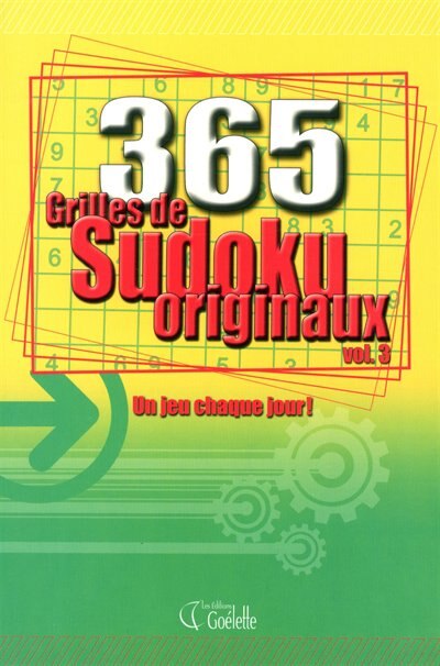 Front cover_365 grilles de sudoku originaux, vol. 3 : un jeu chaque jour!