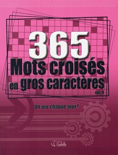 Front cover_365 mots croisés en gros caractères, vol.4