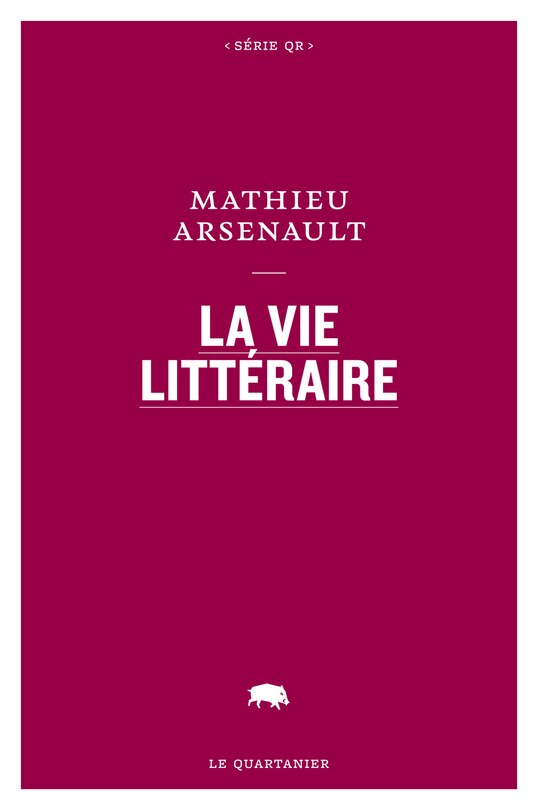 Front cover_La vie littéraire